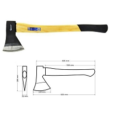 Sekery s dřevěnou násadou, 1250 g x 24