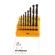 Sada vrtáků do kovu HSS-R DIN 338 DT5911, 10 dílná, bez krabičky DEWALT