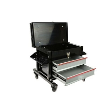 Dílenská stolička s 2 zásuvkami GEKO