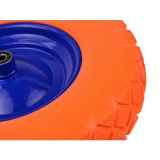 Gumové kolo do vozíku oranžové, 400x90mm GEKO