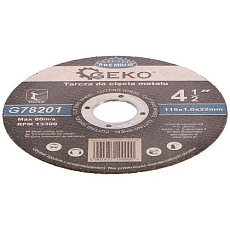 Kotouč řezný na kov, 115x1,0mm GEKO
