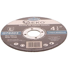 Kotouč řezný na kov, 115x1,6mm GEKO
