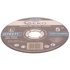 Kotouč řezný na kov, 125x1,0mm GEKO
