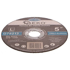 Kotouč řezný na kov, 125x1,6mm GEKO