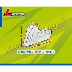 Ochranná plachta pro skútr L ŠEDÉ SIXTOL