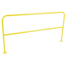 Kovová zábrana, délka 200 cm, průměr 38 mm, žlutá - Manutan Expert