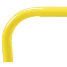 Kovová zábrana, délka 200 cm, průměr 38 mm, žlutá - Manutan Expert