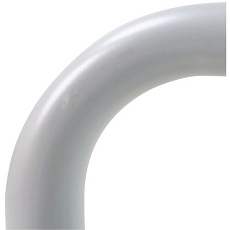 Kovová zábrana, délka 200 cm, průměr 59 mm, šedá - Manutan Expert