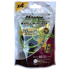 Set upínací gumy s kuličkami Master Lock 20cm, 4ks