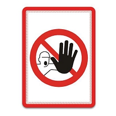 Informační kapsa Varna A4, samolepicí, červená