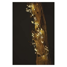 LED vánoční girlanda - šišky, 1,7 m, 2xAA, vnitřní, teplá bílá