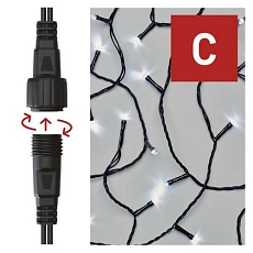 Standard LED spojovac?? vánoční řetěz - záclona, 1x2 m, venkovní, studená bílá