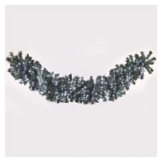 LED vánoční řetěz - ježek, 12 m, venkovní i vnitřní, studená bílá, časovač