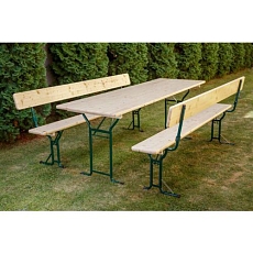 Pivní set s opěradlem Corrina, 74 x 70 x 220 cm