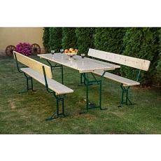 Pivní set s opěradlem Corrina, 74 x 70 x 220 cm