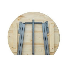 Zahradní skládací stůl kulatý Claire, průměr 80 cm