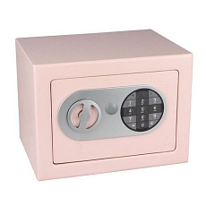 Nábytkový trezor s elektronickým zámkem, růžový