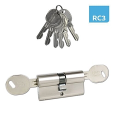 Bezpečnostní vložka EuroSecure s prostupovou vložkou, 30/50 mm, nikl