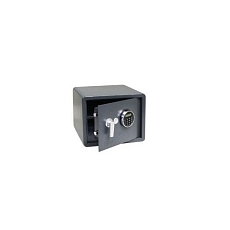 Nábytkový trezor s elektronickým zámkem s alarmem, podsvíceným LCD displejem a páčkou k otevření, 300 x 380 x 300 mm