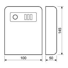 Bezpečnostní kovová schránka pro uložení klíče