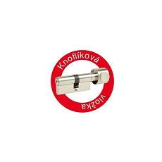 Bezpečnostní vložka EuroSecure s kouli, 30/K50 mm, nikl