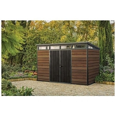 Zahradní domek Horizontal 11 x 7, hnědý