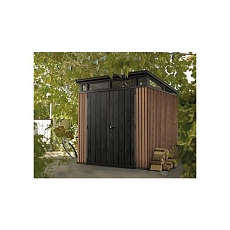 Zahradní domek Vertical 7 x 7, hnědý