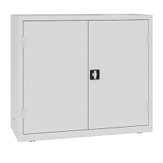 Kovová dílenská skříň s perfopanelem, 104 x 120 x 50 cm, 1 zásuvka, šedá/šedá