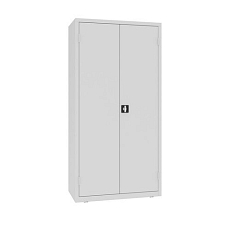 Kovová dílenská skříň s boxy, 199 x 100 x 50 cm, šedá/šedá