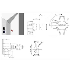 Otočný uzávěr Kovo