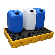 Plastová záchytná vana s roštem, kapacita 200 l