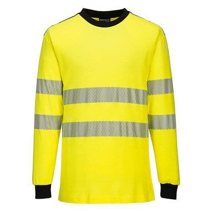 Tričko Hi-Vis odolné proti ohni WX3, černá/žlutá, vel. XL