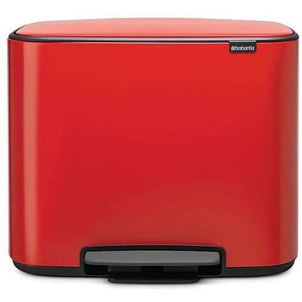 Odpadkový koš s nožním pedálem Bo Pedal bin 11 + 23 l Brabantia červený