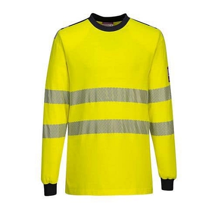 Tričko Hi-Vis odolné proti ohni WX3, modrá/žlutá, vel. XL