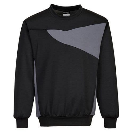 Mikina Crew Neck PW2, černá/šedá, vel. XL
