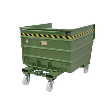 Víceúčelový sklápěcí přívěs Sall z oceli, zelený, 1320 L