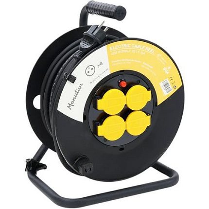 Prodlužovací kabel na bubnu Manutan Expert IP44, 40 m