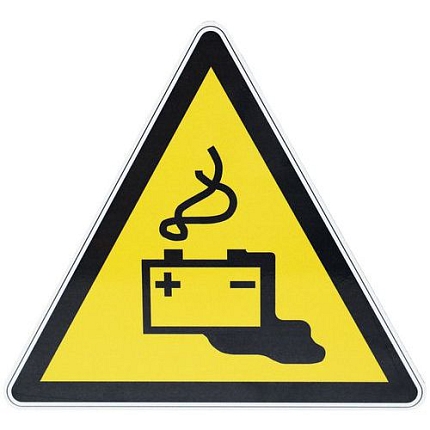 Výstražná tabulka Manutan Expert - Nabíjení baterie, hliník, 300 mm