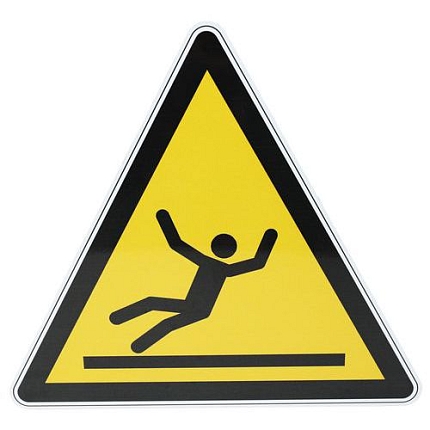 Výstražná tabulka Manutan Expert - Kluzký povrch, hliník, 300 mm