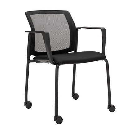 Konferenční židle Logos NET s kolečky, černá