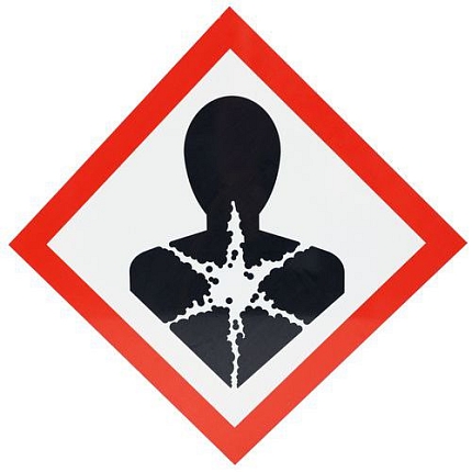 Výstražná CLP tabulka Manutan Expert - Zdravotní riziko, hliník, 300 x 300 mm