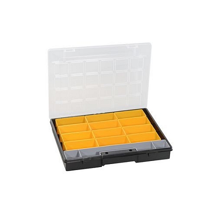 Plastový organizér EuroPlus Flex, 15 přihrádek, 5,5 x 37 x 29,5 cm