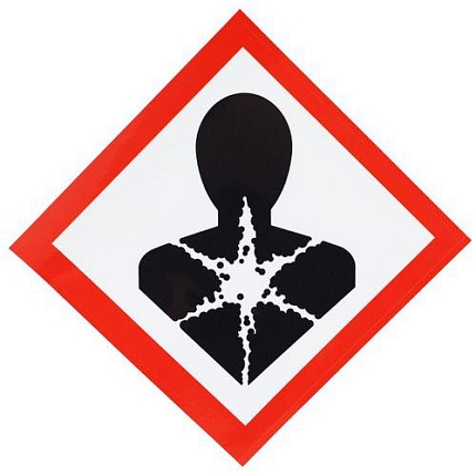 Výstražná CLP tabulka Manutan Expert - Zdravotní riziko, samolepicí, 120 x 120 mm