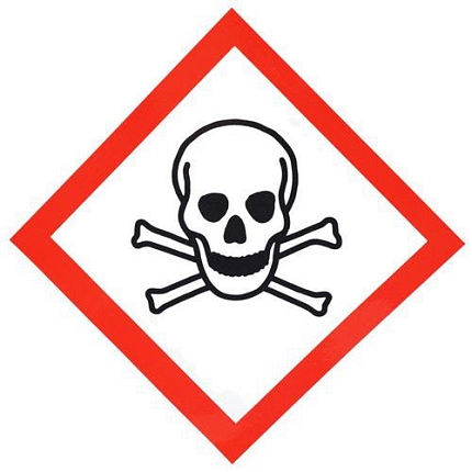 Výstražná CLP tabulka Manutan Expert - Nebezpečné látky, samolepicí, 120 x 120 mm