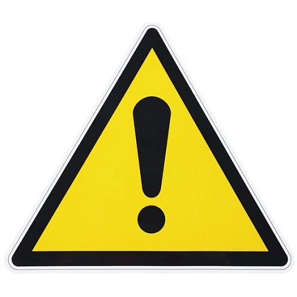 Výstražná tabulka Manutan Expert - Nebezpečí, samolepicí fólie, 300 mm