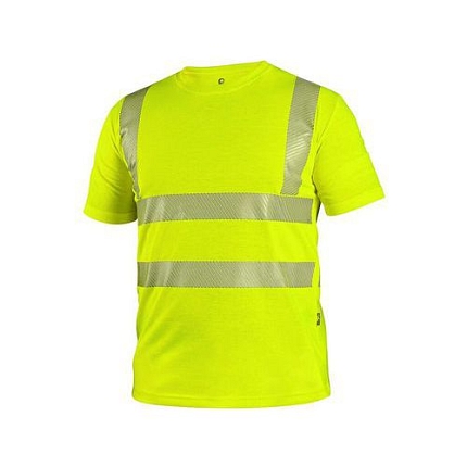 Tričko CXS BANGOR, výstražné, pánské, žluté, vel. 2XL