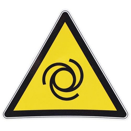 Výstražná tabulka Manutan Expert - Automatický rozběh, samolepicí fólie, 100 mm