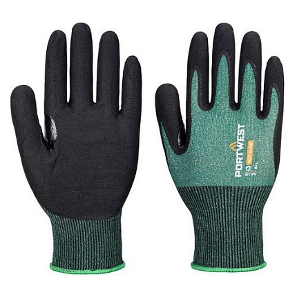 Rukavice SG Grip15 Eco Nitrile (Pk12), zelená/černá, vel.M