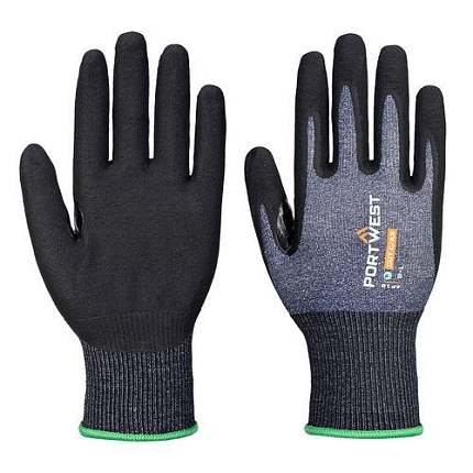 Rukavice SG Grip15 Eco Nitrile (Pk12), černá/modrá, vel.M