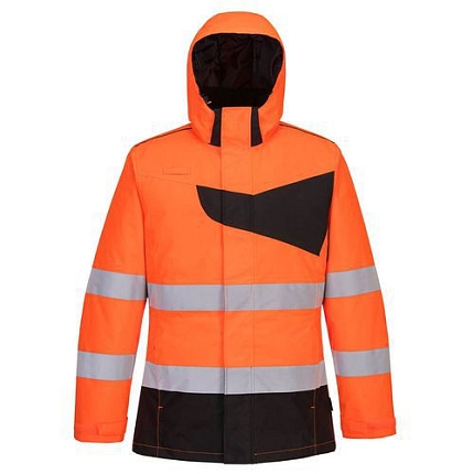 Zimní bunda PW2 Hi-Vis, černá/oranžová, vel.S